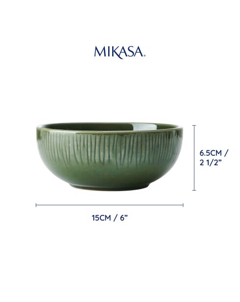 4 Bols Mikasa Jardin Mikasa Jardin verts -  D.15x6,5  cm