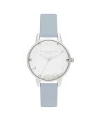 Montre en Similicuir bleue