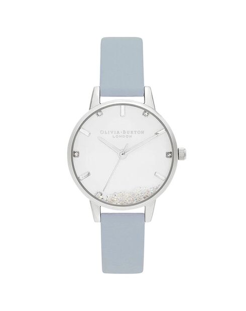 Montre en Similicuir bleue