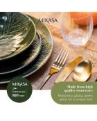 4 Bols en grès émaillé Mikasa Jardin Mikasa Jardin verts -  D.20x5 cm