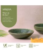 4 Bols en grès émaillé Mikasa Jardin Mikasa Jardin verts -  D.20x5 cm
