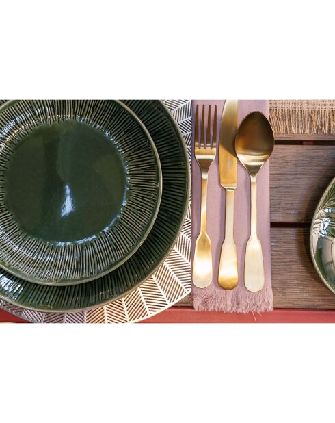 4 Assiettes à dessert Mikasa Jardin Mikasa Jardin vertes -  D.21 cm