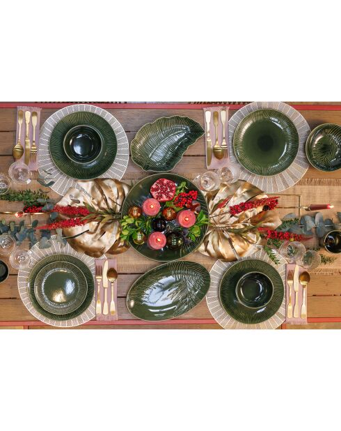 Plat Mikasa Jardin vert -  36x22.5x3.7 cm