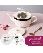 Théière Mikasa Luxe noir/blanc -  1100 ml
