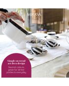 Théière Mikasa Luxe noir/blanc -  1100 ml