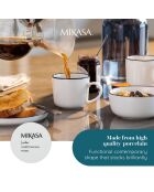4 Tasses en Porcelaine blanches -  360 ml