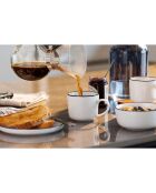 4 Tasses en Porcelaine blanches -  360 ml