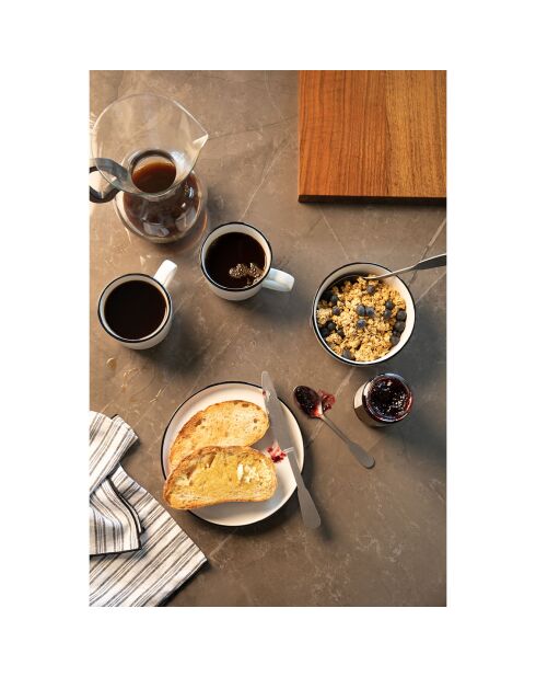 4 Tasses en Porcelaine blanches -  360 ml