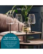 4 Verres à vin blanc en Cristal transparents -  400 ml