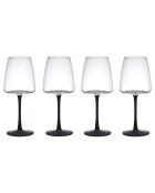 4 Verres à vin blanc en Cristal transparents -  400 ml