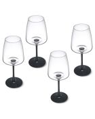 4 Verres à vin blanc en Cristal transparents -  400 ml
