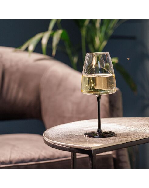 4 Verres à vin blanc en Cristal transparents -  400 ml