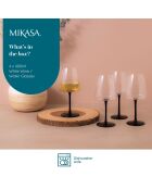 4 Verres à vin blanc en Cristal transparents -  400 ml