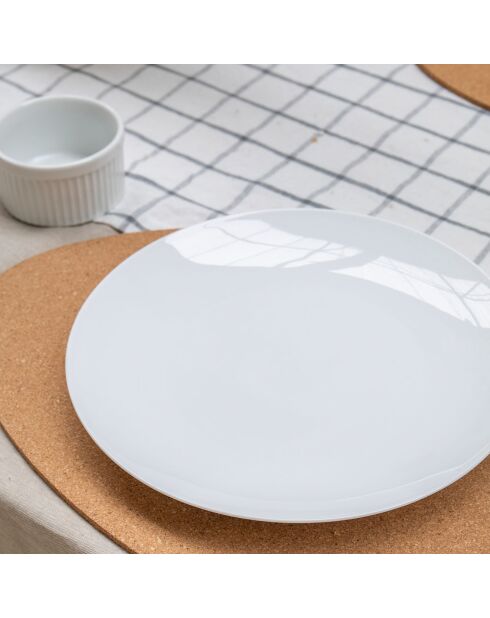4 Sets de table en liège beiges - 38x30 cm