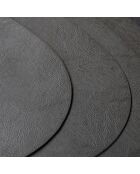 4 tovagliette grigie in similpelle - 38,51x30,51x1,5 cm