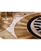 4 goldene Tischsets - D.38 cm