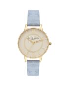 Montre en Similicuir bleue