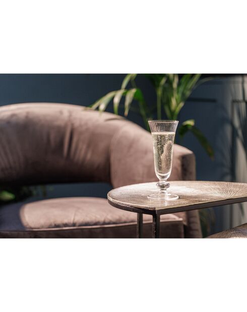 4 Flûtes en Cristal transparentes -  170 ml