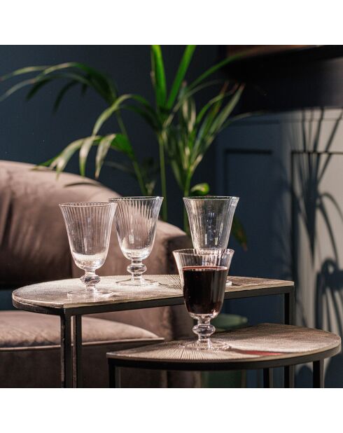 4 Verres à vin blanc en Cristal transparents - 260 ml