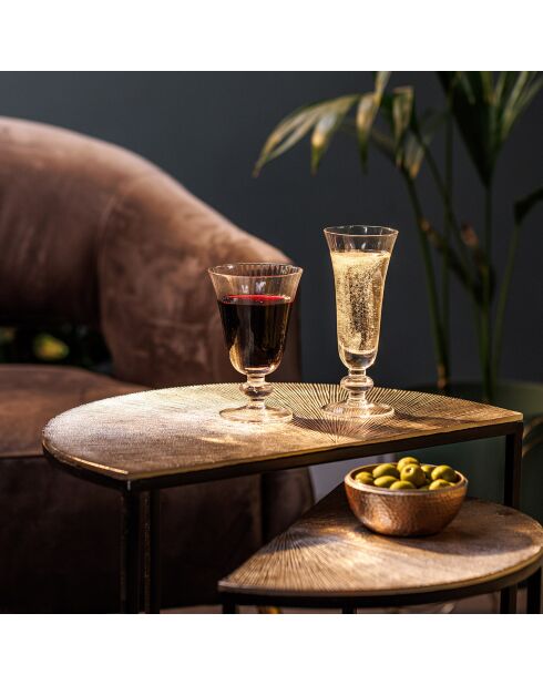 4 Verres à vin blanc en Cristal transparents - 260 ml