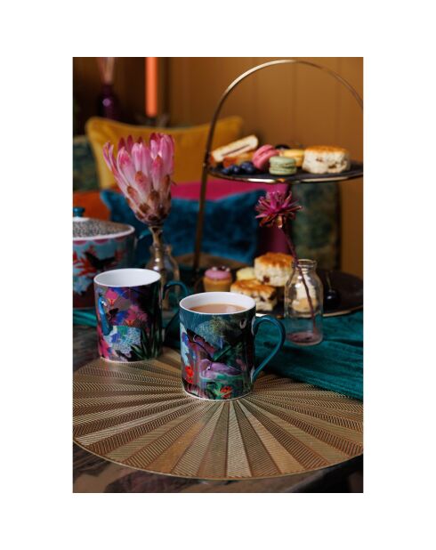 Tasse en Porcelaine Mikasa x Sarah Arnett verte -  350 ml