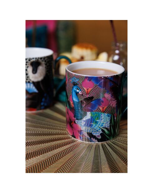 Tasse en Porcelaine Mikasa x Sarah Arnett verte - 350 ml