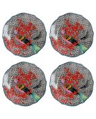 4 Assiettes à dessert en Porcelaine Mikasa x Sarah Arnett multicolores -  D.19 cm