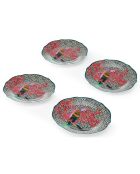 4 Assiettes à dessert en Porcelaine Mikasa x Sarah Arnett multicolores -  D.19 cm