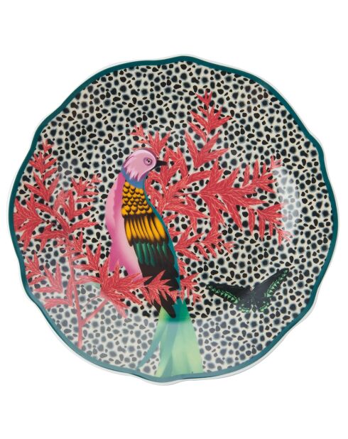 4 Assiettes à dessert en Porcelaine Mikasa x Sarah Arnett multicolores -  D.19 cm