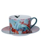 Tasse & Soucoupe en Porcelaine Mikasa x Sarah Arnett multicolore -  250 ml