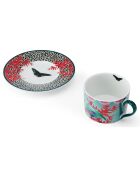 Tasse & Soucoupe en Porcelaine Mikasa x Sarah Arnett multicolore -  250 ml