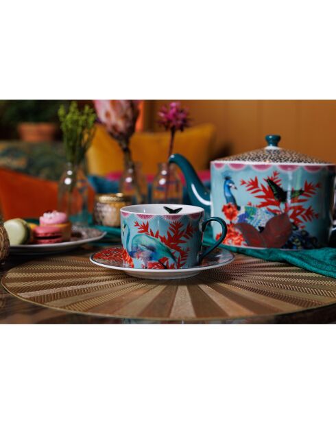 Tasse & Soucoupe en Porcelaine Mikasa x Sarah Arnett multicolore -  250 ml