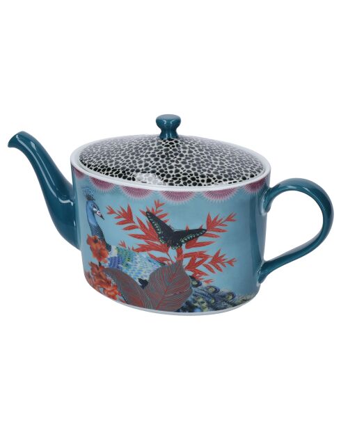 Mikasa x Sarah Arnett Teekanne aus blauem Porzellan, 1100 ml