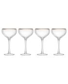 4 Coupes en Cristal transparentes -  350 ml