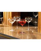 4 Coupes en Cristal transparentes -  350 ml
