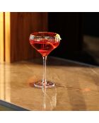 4 Coupes en Cristal transparentes -  350 ml