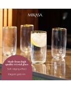 4 Verres en Cristal Highball al transparents -  510 ml