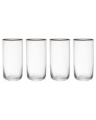4 Verres en Cristal Highball al transparents -  510 ml