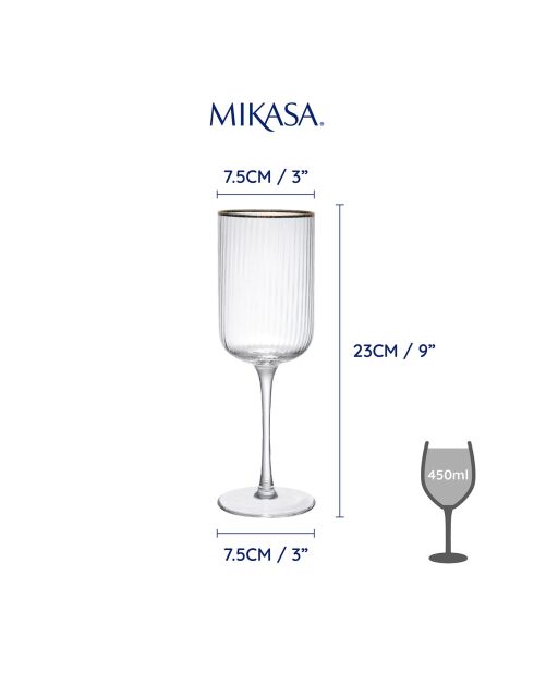 4 bicchieri da vino rosso in cristallo trasparente - 600 ml