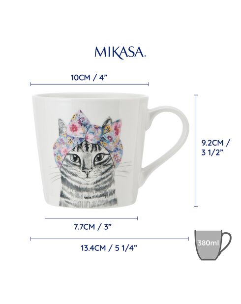 Tasse en Porcelaine Mikasa x Tipperleyhill multicolore - 380 ml
