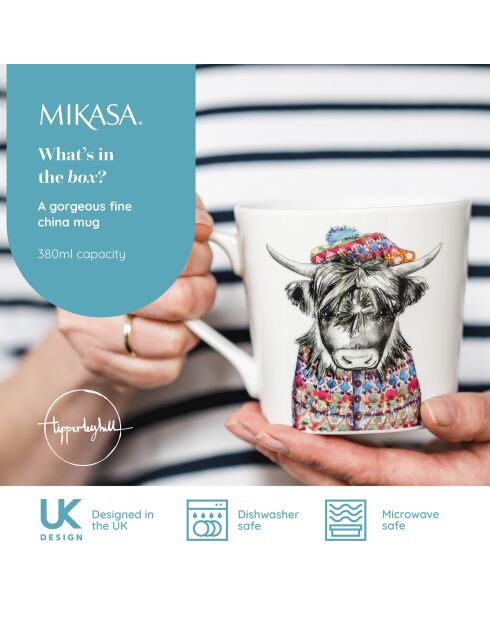 Tasse en Porcelaine Mikasa x Tipperleyhill multicolore - 380 ml