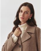 Manteau en Laine melangée Sewro beige