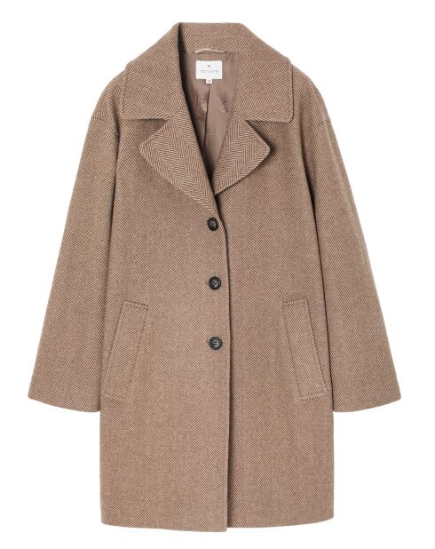 Manteau en Laine melangée Sewro beige