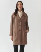 Manteau en Laine melangée Sewro beige