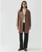 Manteau en Laine melangée Sewro beige