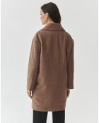 Manteau en Laine melangée Sewro beige