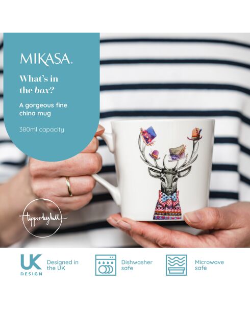 Tasse en Porcelaine Mikasa x Tipperleyhill multicolore - 380 ml