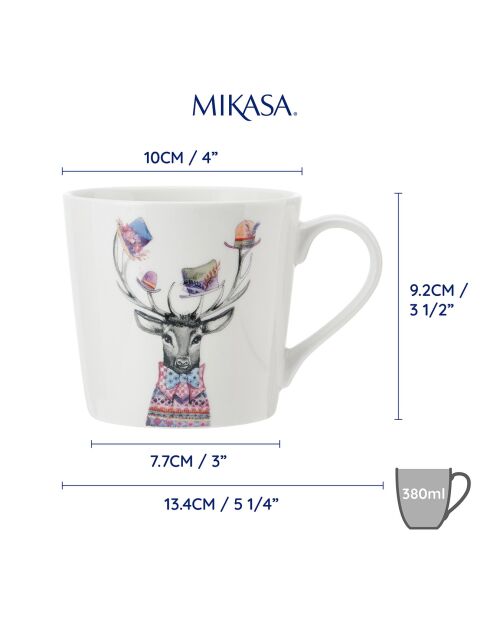 Tasse en Porcelaine Mikasa x Tipperleyhill multicolore - 380 ml