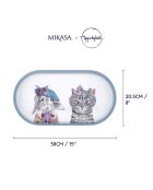 Plateau ovale Mikasa x Tipperleyhill blanc -  38x20.5x3 cm