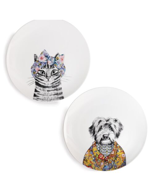 Assiette à désert Mikasa x Tipperleyhill blanche -  D.20 cm